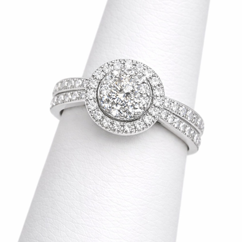 WEDDING RING PROMISE RING ENGAGMENT BRIDAL RING - Picture 2 of 6